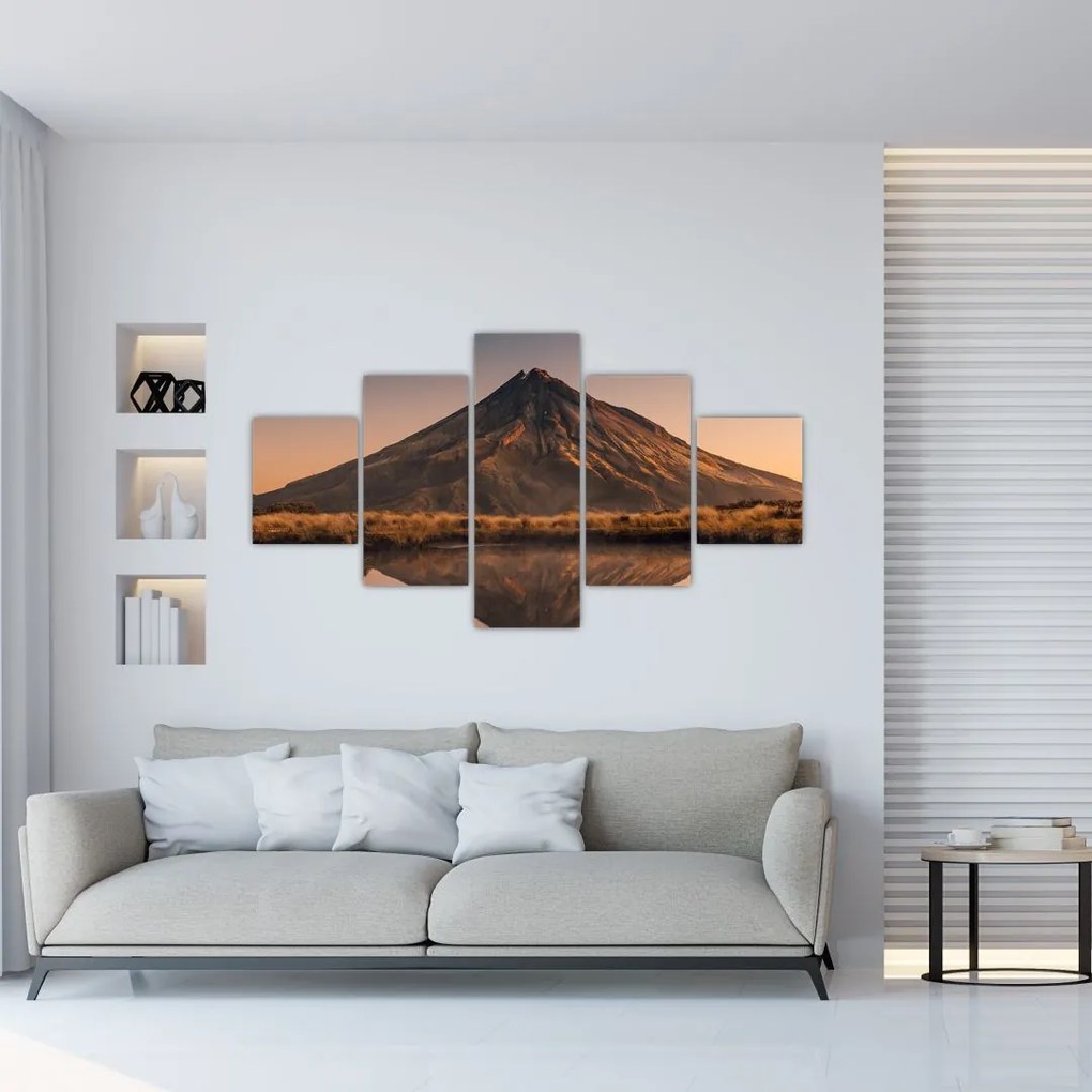 Obraz odrazu hory Taranaki, Nový Zéland (125x70 cm), 40 ďalších rozmerov