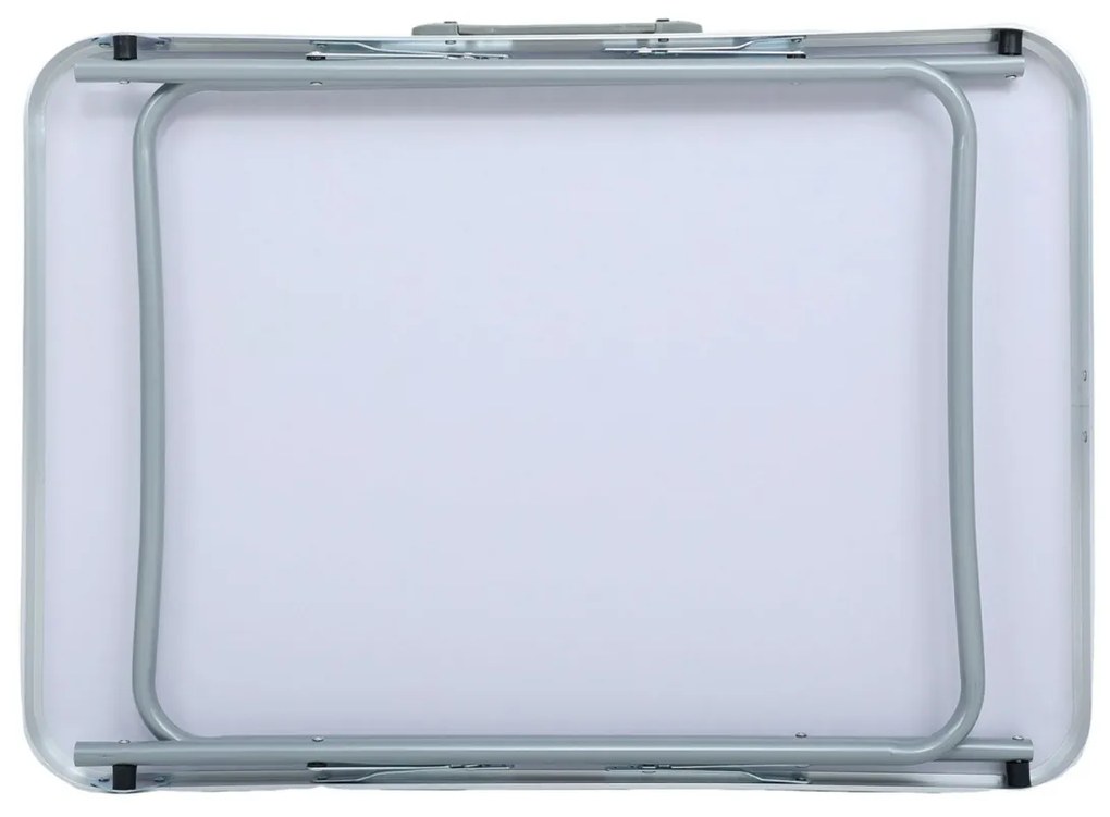 Kempingový stolík ARES 70x50 cm sivý