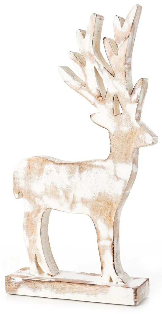 VIANOČNÁ SOŠKA WOOD AND DEER SADA 2KS 18X5X37 CM VIACFAREBNÁ