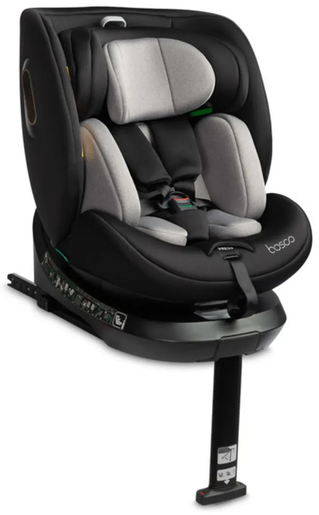 Autosedačka s isofixom BOSCO I-Size, 40-150cm, čierna