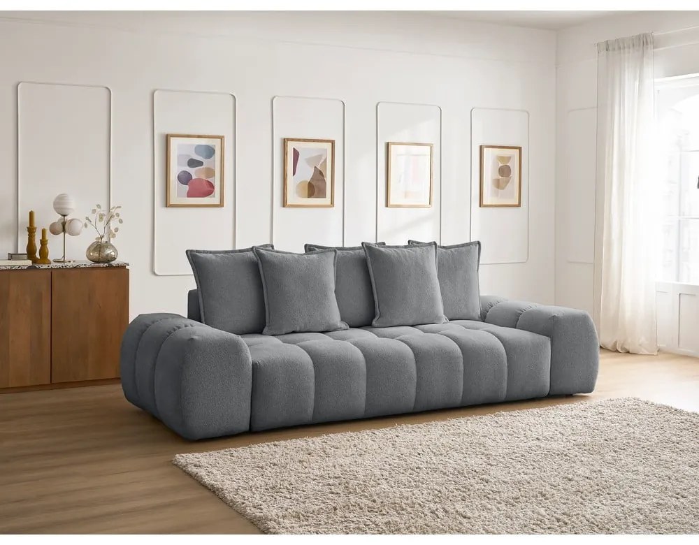 Tmavosivá ženilková pohovka 278 cm Everest – Bobochic Paris