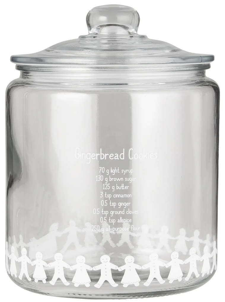 Ib Laursen Sklenená dóza Gingerbread 4 l