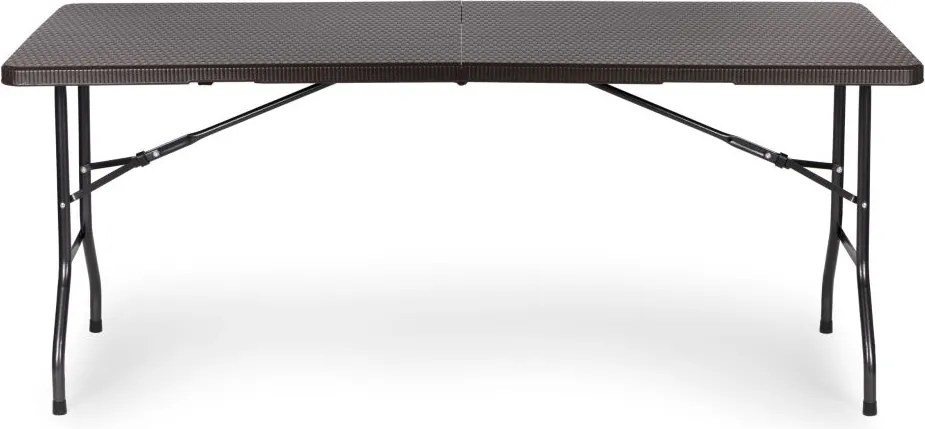 Cateringový stôl 180 cm skladací hnedý