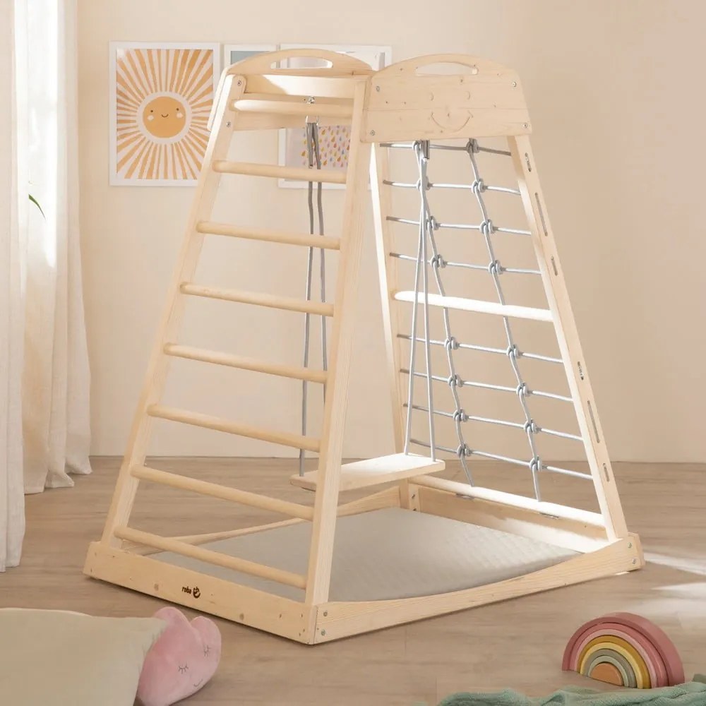 Béžová detská hracia podložka 78x100 cm Greyish gesteppt – Roba