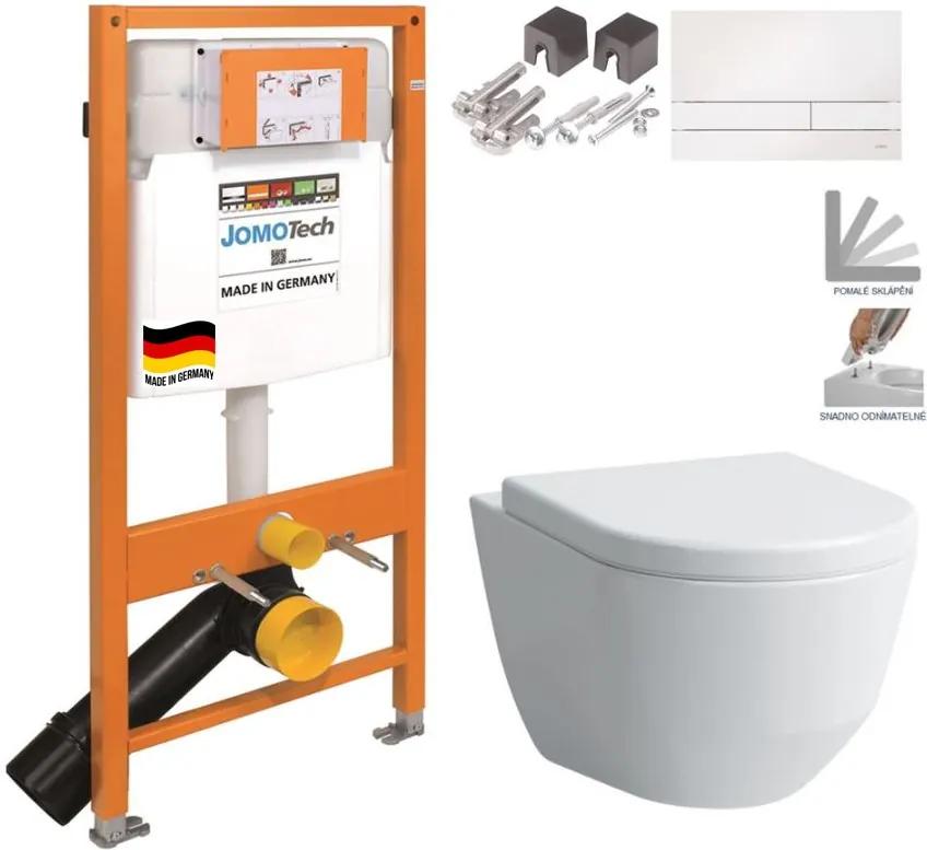JOMO DUO modul pre závesné WC s bielou doskou + WC LAUFEN PRO + SEDADLO (174-91100900-00 LP3)