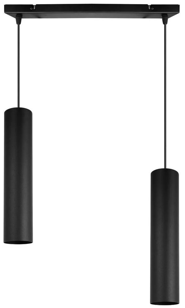 Závesné svietidlo Tuba, 2x kovové tienidlo (výber z 2 farieb)