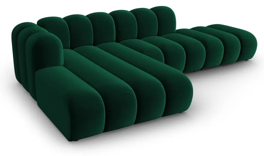 Tmavozelená rohová pohovka (ľavý roh) Lupine – Micadoni Home