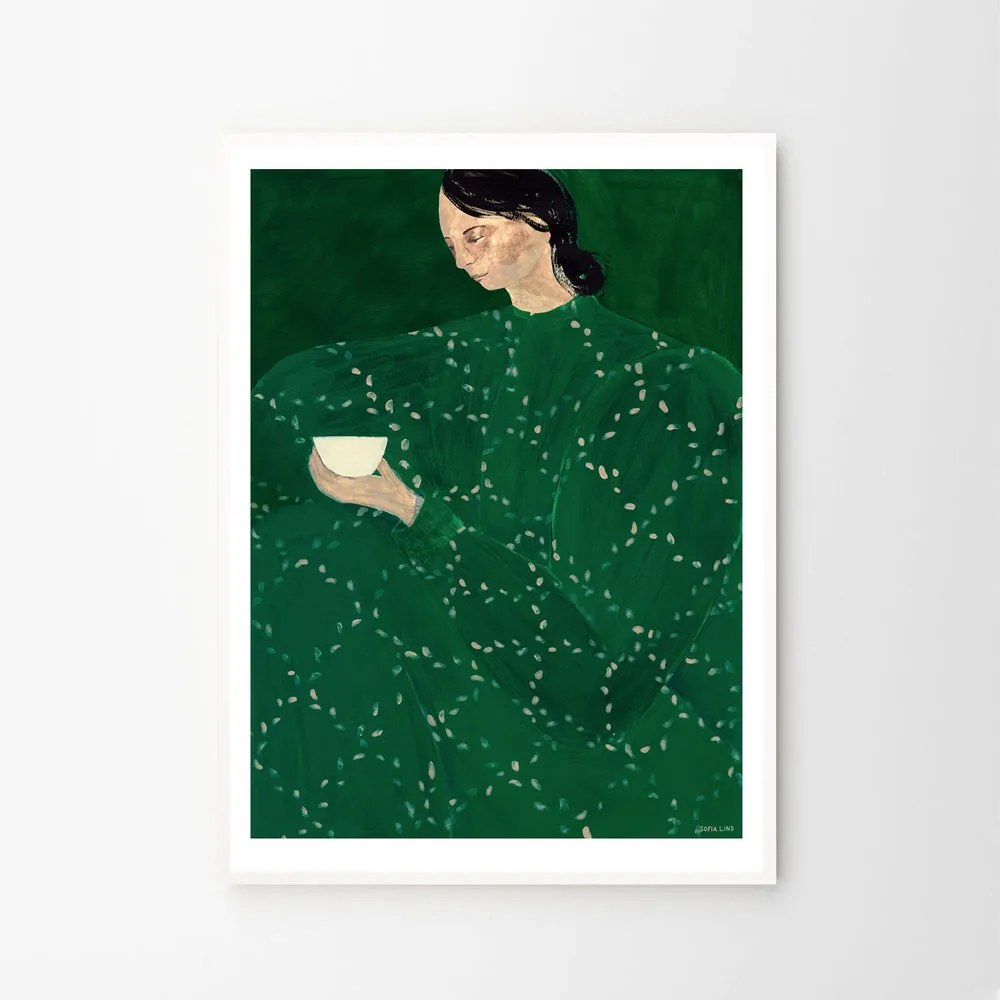 The Poster Club Plagát Coffee Alone At Place De Clichy by Sofia Lind 30x40 cm