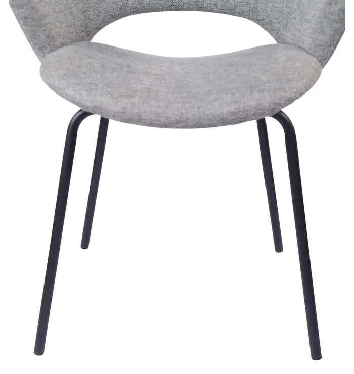 Svetlosivé čalúnené jedálenské kreslá v súprave 2 ks Rowley – Unique Furniture