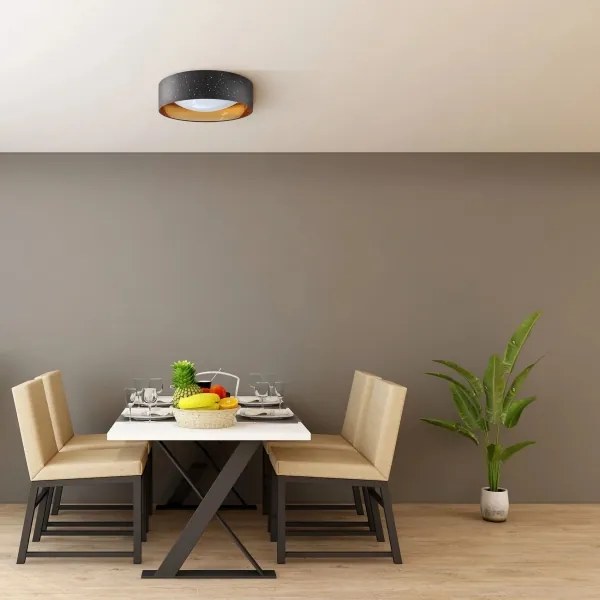 LED Stropné svietidlo TULUZA LED/18W/230V pr. 32 cm čierna