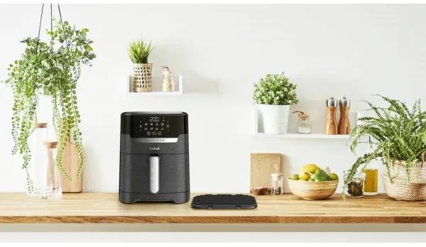 Tefal - Teplovzdušná fritéza 4,2 l EASY FRY&amp;GRILL 2v1 1550W/230V čierna