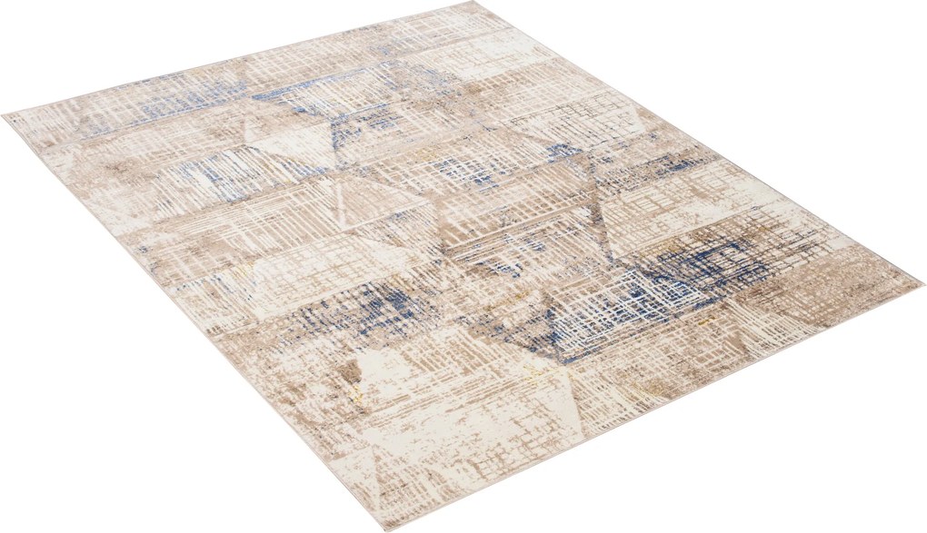 TA Koberec D198M BIELA/TMAVOMODRÁ ASTHANE Rozmer: 120x170 cm