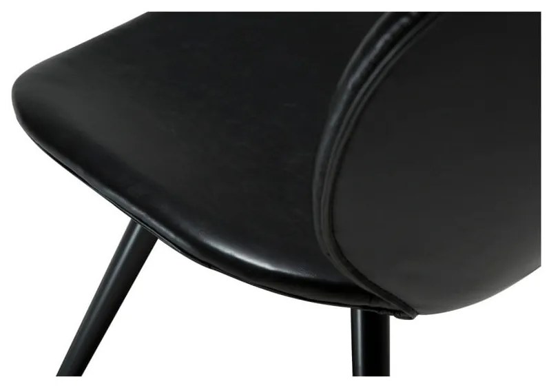 Čierna koženková stolička DAN-FORM Denmark Cloud