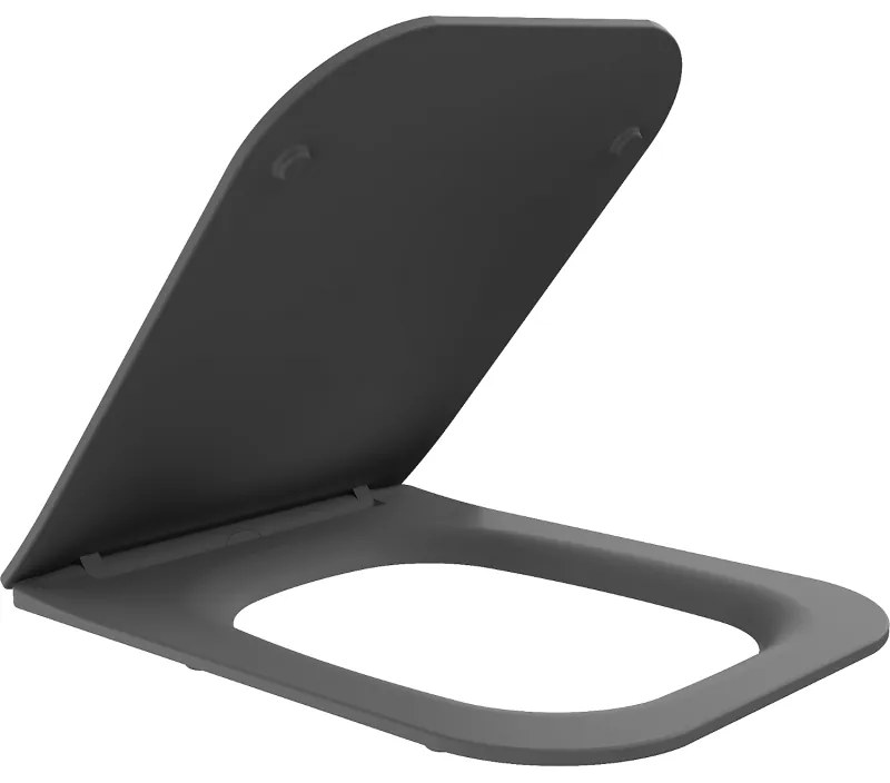 Mexen, Mexen Madox deska wolnoopadająca slim, duroplast, szara ciemna mat - 39154061