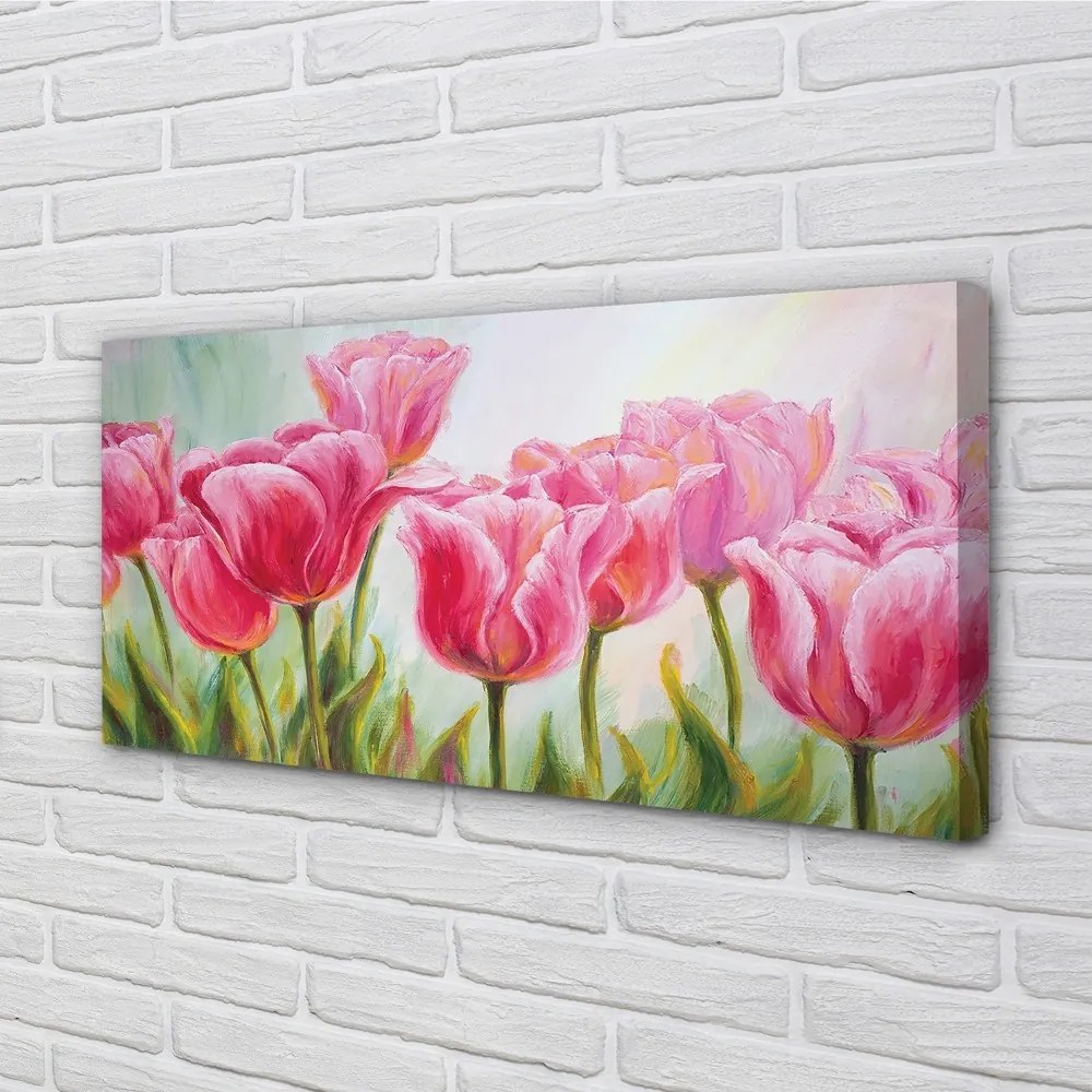 Obraz canvas tulipány obrázok 120x60 cm