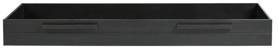 Čierna zásuvka pod posteľ 90x200 cm Dennis – WOOOD