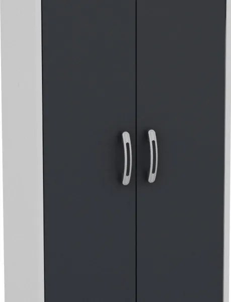 Predsieňová skriňa Astor biela/grafit