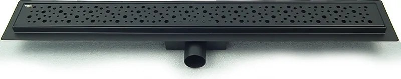 BPS-koupelny Sprchový odtokový žľab DL01 WAVE G5 HYD-2672 70 cm, čierny