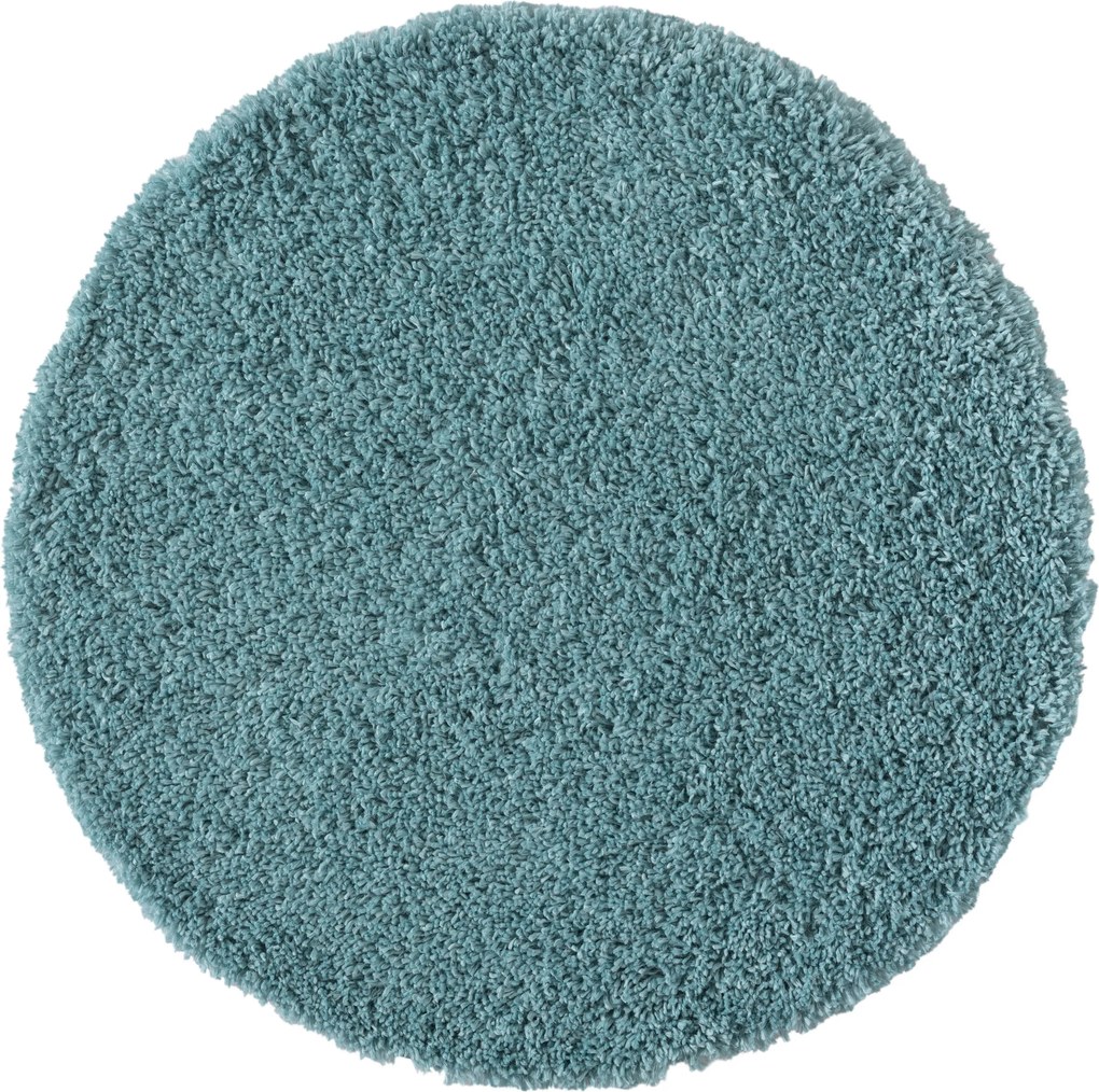 Kusový koberec My Shaggy hellblau kruh, 150x150 (priemer) kruh, modrá, chodba / predsieň, My Flair