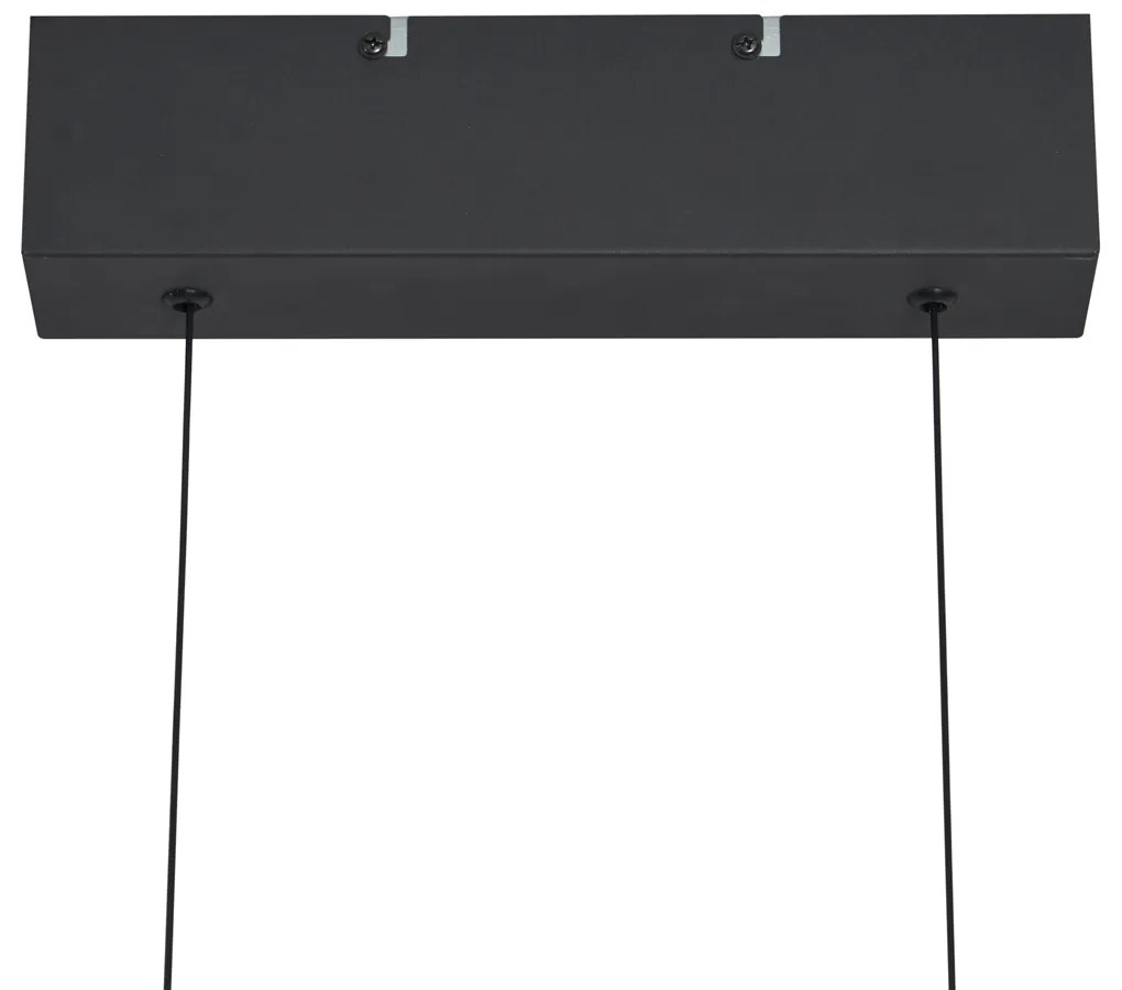 Moderné závesné svietidlo čierne vrátane LED 3-stupňové stmievateľné Easylift - Straight