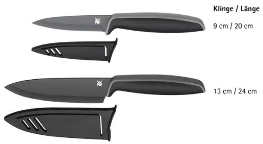 WMF - Sada nožov TOUCH 2 ks čierna