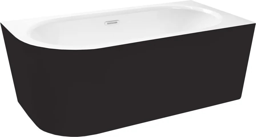 Besco Akrylátová voľne stojaca vaňa Avita A-Line BW Matt CC/SP 150x75 (160x75, 170x75), s prepadom BESCO-Typ výpuste: Alcaplast Click-Clack so štrbin…