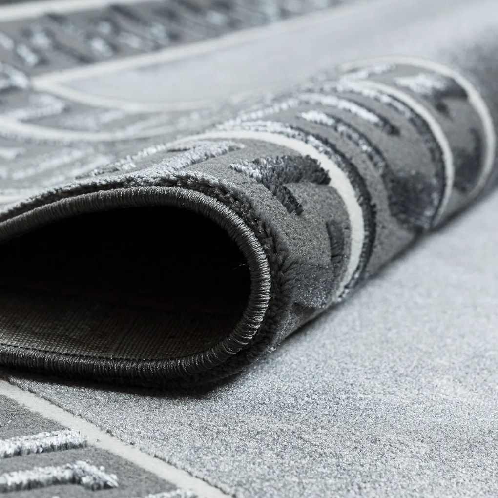 Dywany Łuszczów, Kusový koberec Allure 1960 grey, 200x290, šedá, kancelária