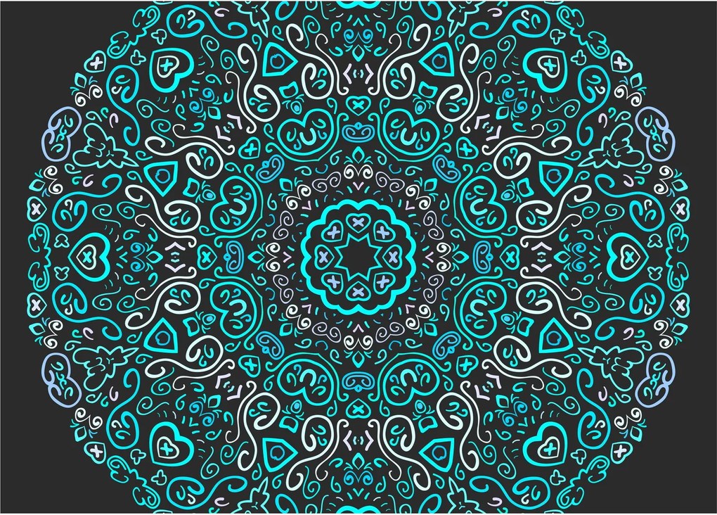 Obraz ornamentálne abstrakcie (70x50 cm)