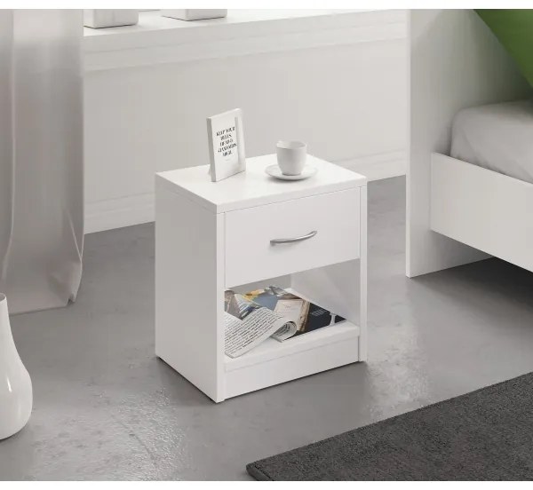 Nočný stolík NED biely