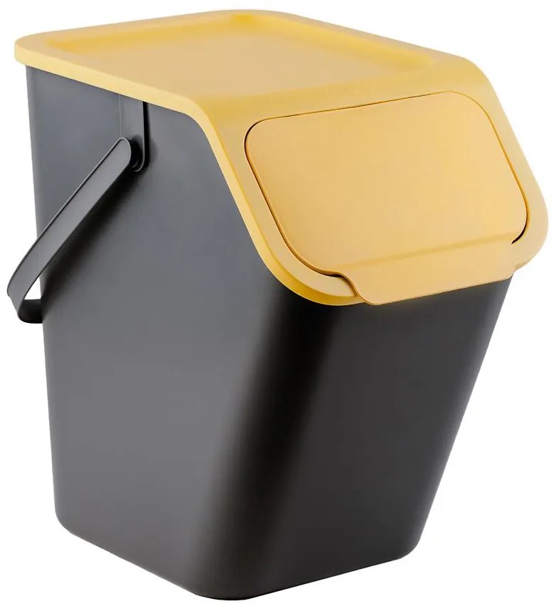 Žltá odpadkový kôš, 25l