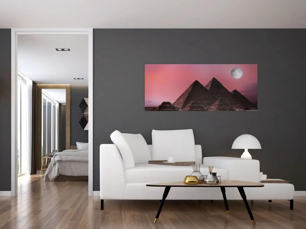 Obraz - Pyramídy Giza, Egypt (120x50 cm)