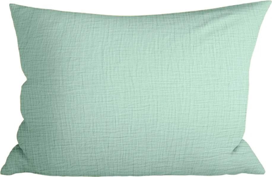 Mušelínová obliečka na vankúš MUSSARI 70x90 cm, mentolová
