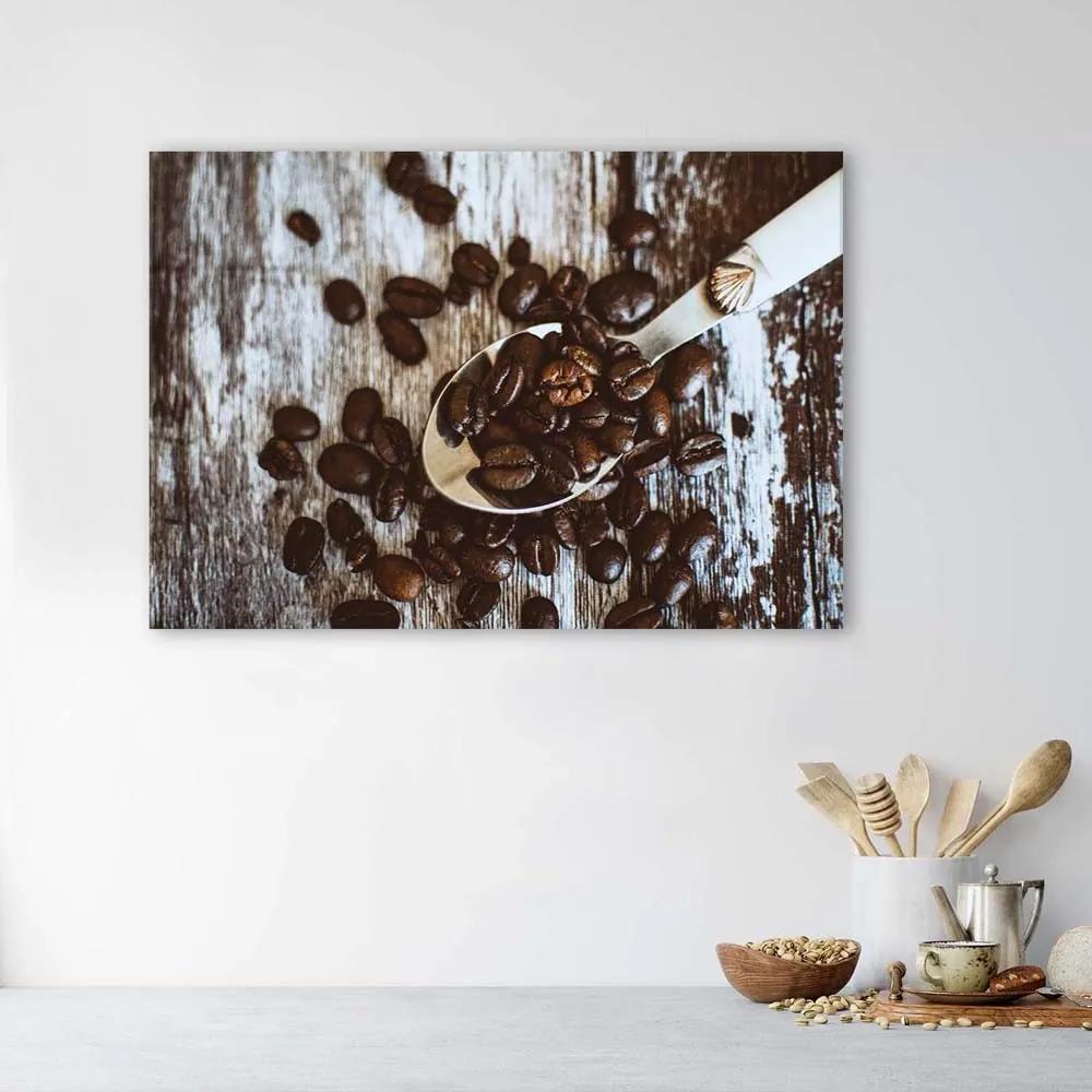 Gario Obraz na plátne Kávové zrná na lyžičke Rozmery: 60 x 40 cm