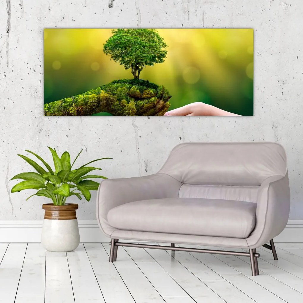 Obraz - Matka krajiny (120x50 cm)