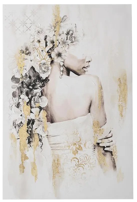 Obraz na plátne 120x80 Tajomná žena v bielom