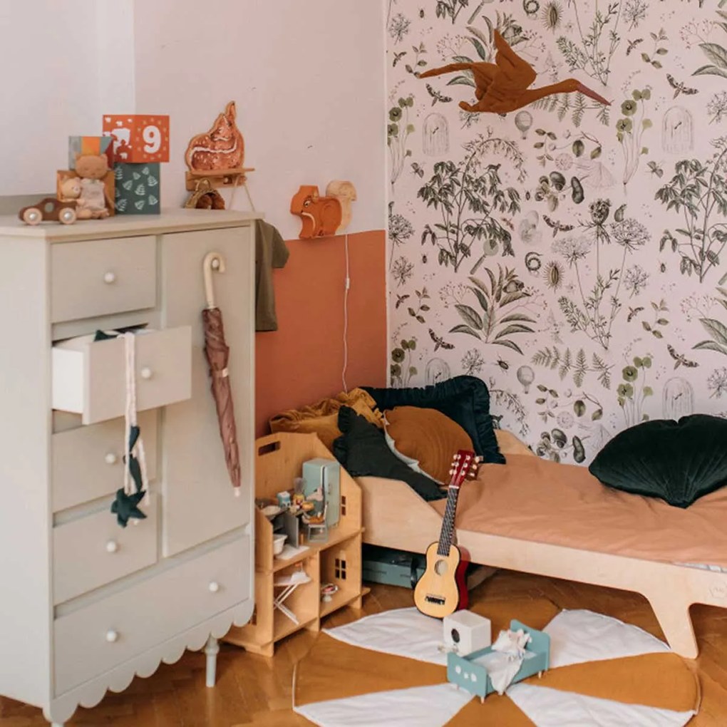 Tapeta zelené botanické příběhy 280x100 cm