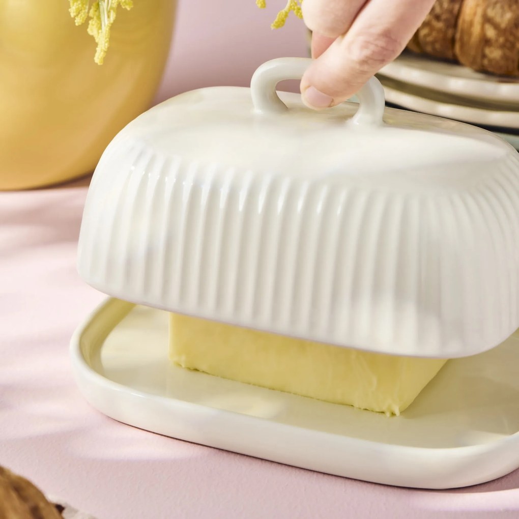 Ib Laursen Maselnička Mynte keramika krémová 12 x 18,3 x 9,5 cm