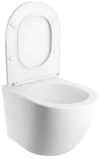 OMNIRES OTTAWASPXMWBM - Závesné WC s WC sedátkom SoftClose OTTAWA keramika/biela