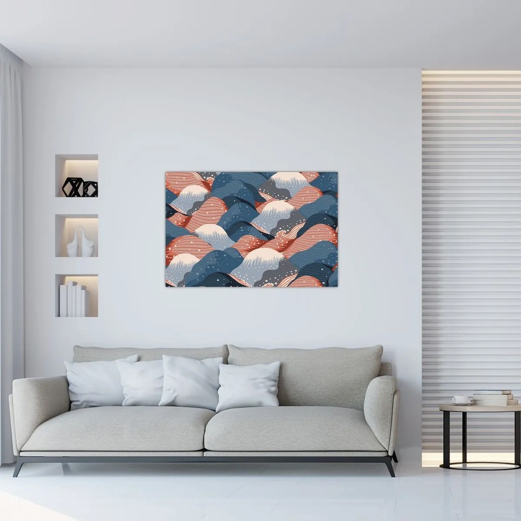 Obraz - Japonské vlny (90x60 cm)