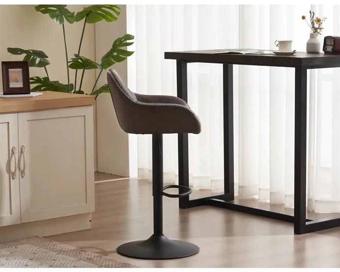 Autronic BONTEC Barová stolička, hnedá, ekokoža, AUB-716 BR3 Farba: Šedá