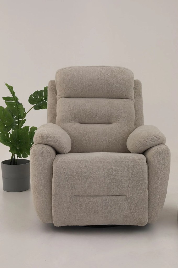 Polohovateľné kreslo Comforto M (krémová). Akcia -18%. Vlastná spoľahlivá doprava až k Vám domov. 1145374