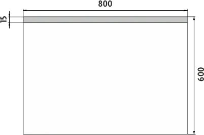 Nimco LED zrkadlo 800x600 - ZP 8003
