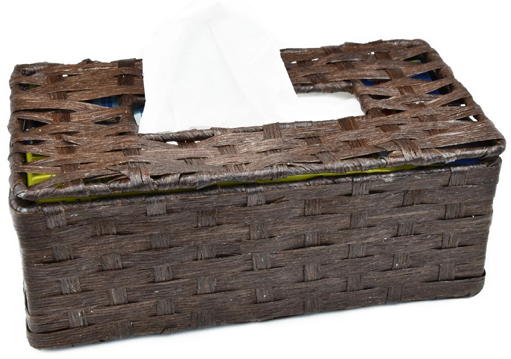 Box na vreckovky hnedý