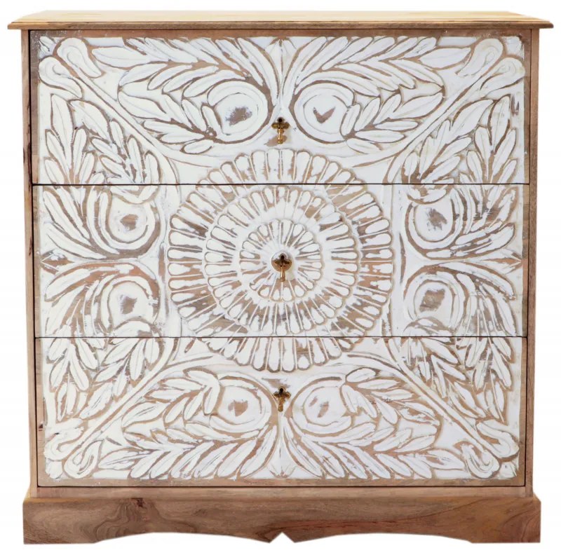 Komoda Sita 115x115x45 indický masív mango