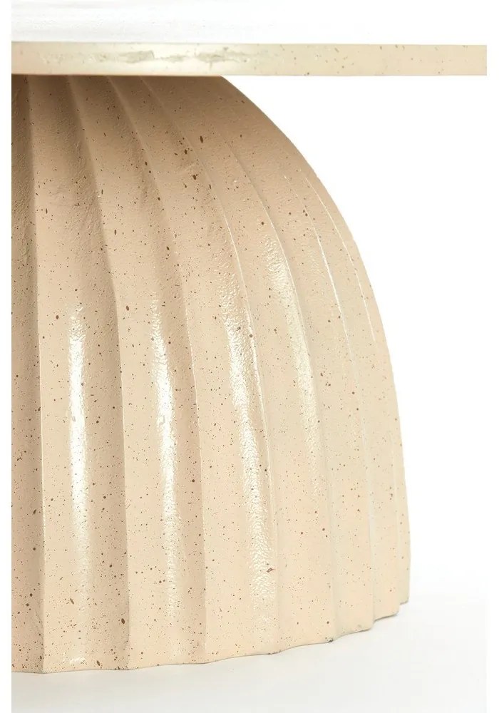 Kovový okrúhly odkladací stolík ø 70 cm Veglia – Light &amp; Living