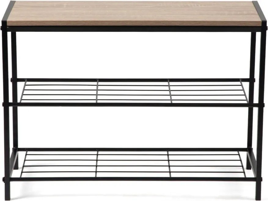 Čierny oceľový stojan na topánky 63x44x30 cm Asten – Bonami Essentials