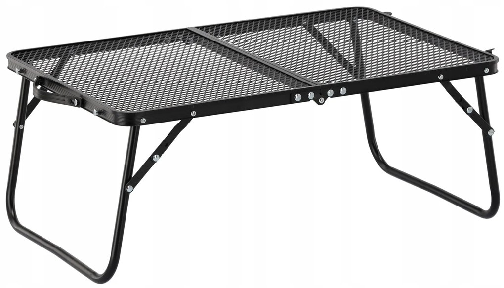 Skladací kempingový turistický stôl Komo 60 cm čierny