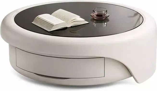 LuxuryForm DESIGN Konferenčný stolík DELUX 80 / 75 cm – biely (set 2 ks)