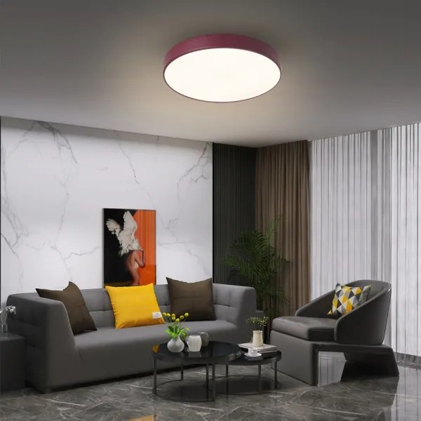 BRILAGI-LED stmievateľné stropné svietidlo POOL LED/48W/230V 3000-6000K 40 cm bordová+DO