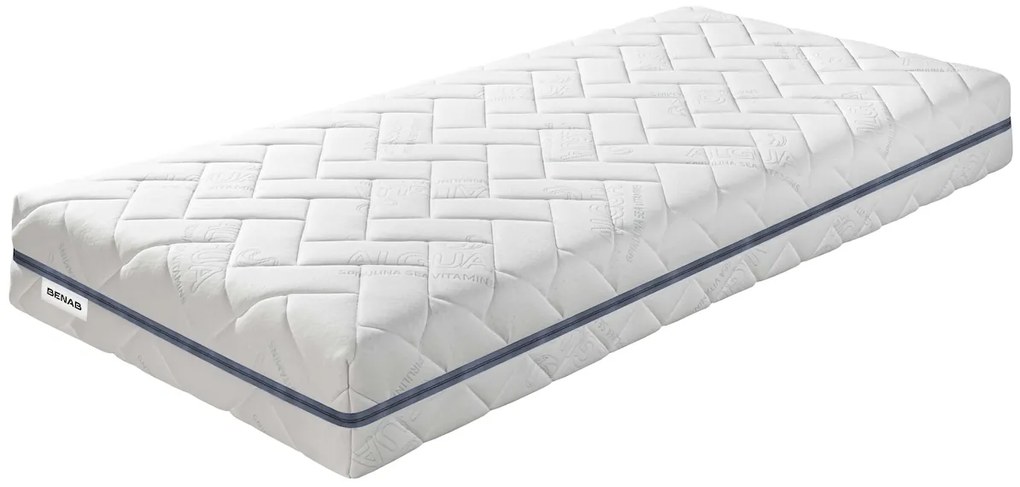 BENAB QUEEN LONGLIFE 25 BIO taštičkový matrac antibakteriálny 120x200 cm Prací poťah ALGUA SPIRULINA
